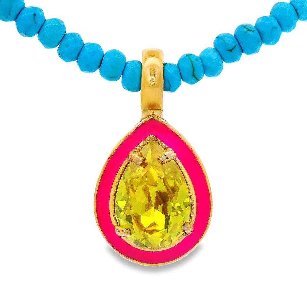 NEW TOVA women's dakota necklace in pink
